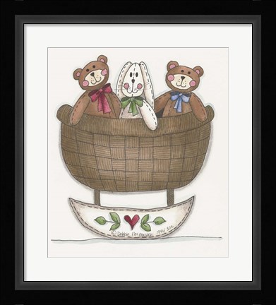 Framed Three's A Crowd Print