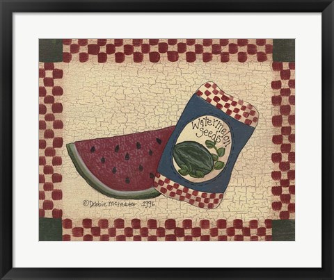 Framed Watermelon Seeds Print