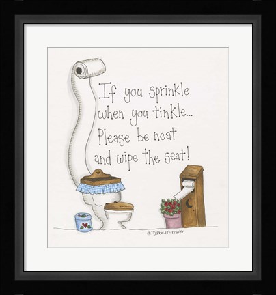 Framed When You Tinkle Print