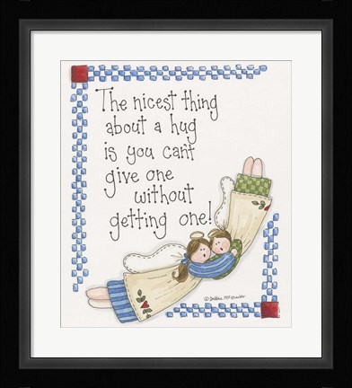 Framed Angel Hug Print
