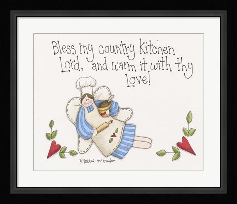 Framed Country Kitchen Print