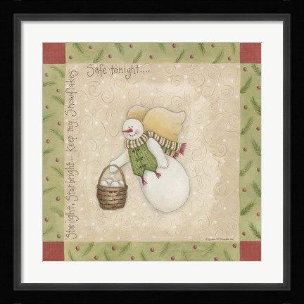 Framed Safe Tonight Print