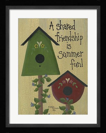 Framed Shared Friendship Print