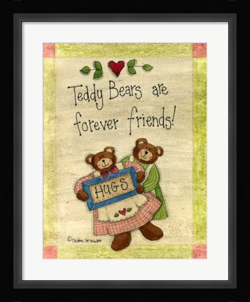 Framed Bear Hugs Print
