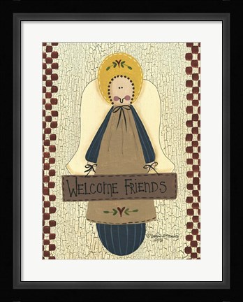 Framed Welcome Friends Print