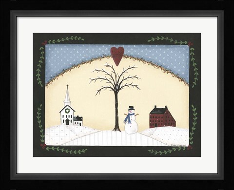 Framed Winter Tree Print