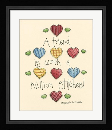 Framed Friend Is Worth Print