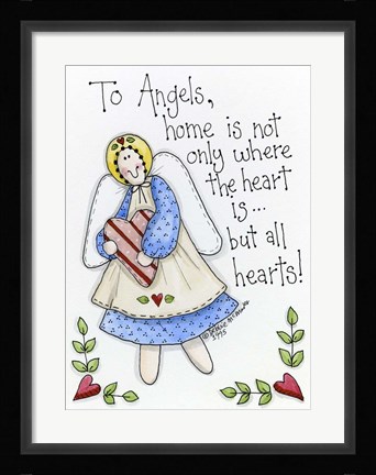 Framed To Angels Print