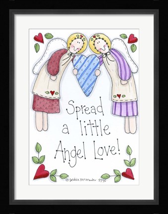 Framed Spread A Little Angel Love Print