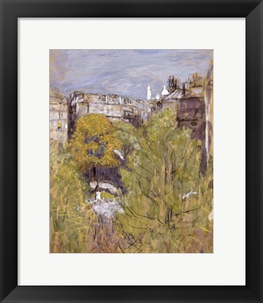 Framed Sacre-Coeur Seen from the Painter&#39;s Window Before 1940 Print