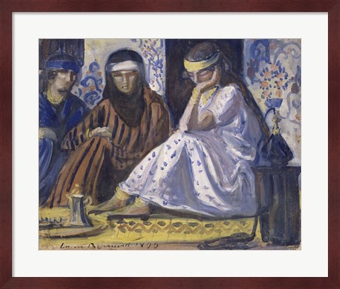 Framed Arab Interior: a Harem, 1895 Print