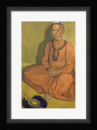 Framed Study of Mulatto Woman, 1915 Print
