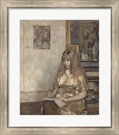 Framed Portrait of Genevieve Bernheim de Villers (1907-1936) Print