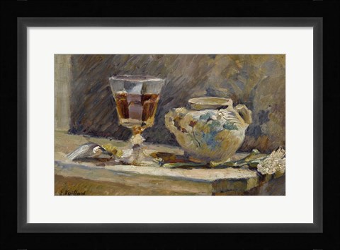 Framed Glass of Madeira Print