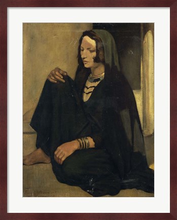 Framed Woman Fellah: Shadows and Light, 1901 Print