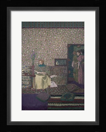 Framed Reader, 1896 Print