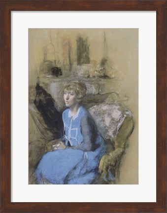 Framed Woman in Blue, c. 1925-1930 Print