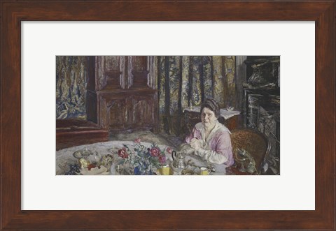 Framed Portrait of Madame Henri Vaquez Print