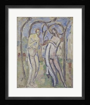 Framed Adam and Eve, 1888 Print