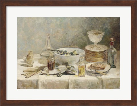 Framed Still Life with Salad, c. 1890 Print