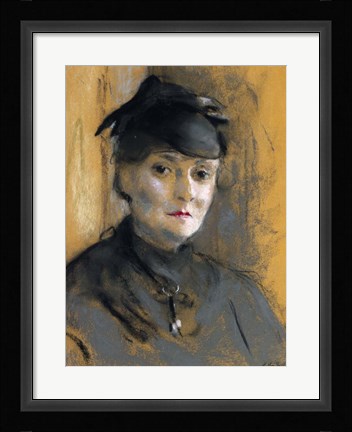 Framed Portrait of Princess Bibesco, Nee Elizabeth Asquith Print