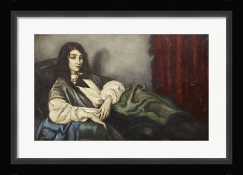Framed Green Sofa, 1914 Print