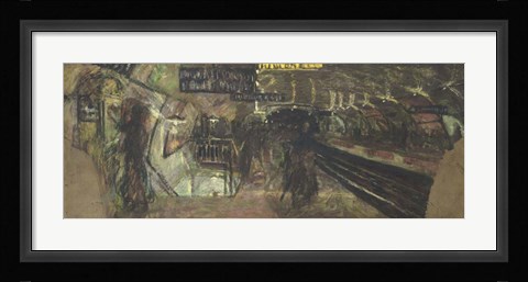 Framed Metro, Villers Station, 1916 Print