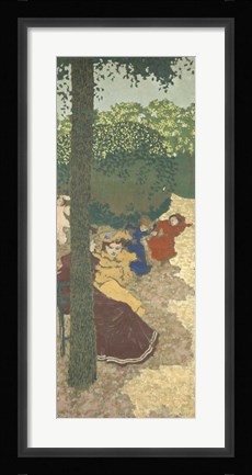 Framed Little Girls Playing, 1894 Print