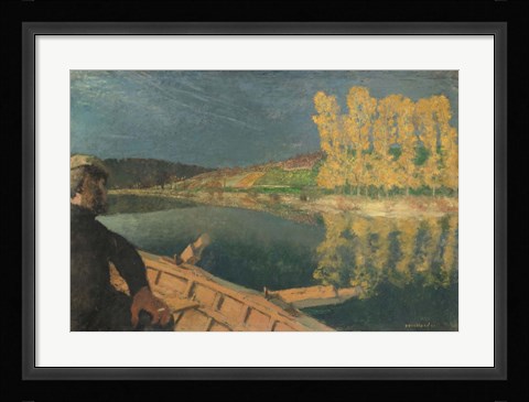 Framed Ferryman, 1897 Print