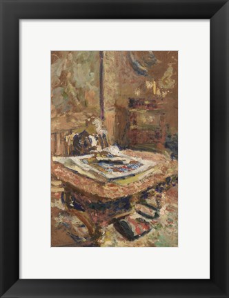 Framed Madame Vuillard Seated in Front of a Table, c. 1906 Print
