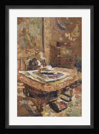 Framed Madame Vuillard Seated in Front of a Table, c. 1906 Print