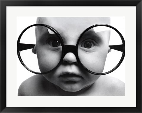 Framed Baby Face Print