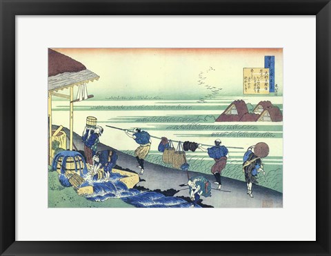 Framed Wind Over the Rice Paddies Print