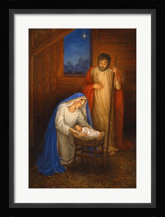 Framed Jesus Mary Joseph Print