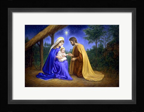 Framed Baby Jesus Print