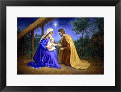 Framed Baby Jesus Print
