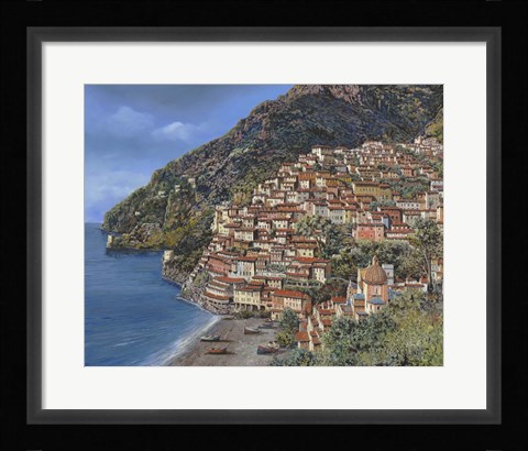 Framed Positano E Torre Clavel Print