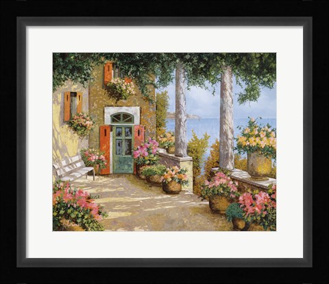 Framed Le Colonne Sulla Terrazza Print