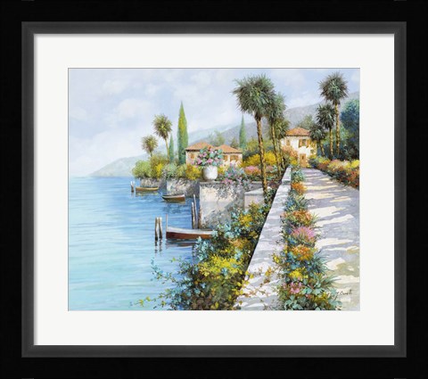 Framed Lungo Lago Print