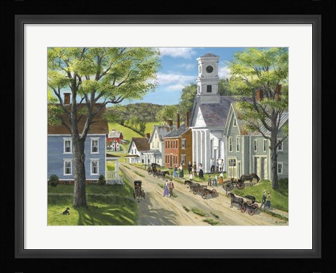 Framed After Church Print