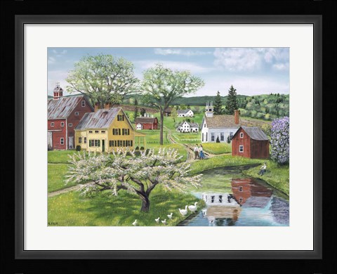 Framed Apple Blossom Time Print