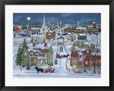 Framed Christmas Homecoming Print