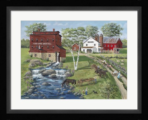 Framed Cold Creek Mill Print