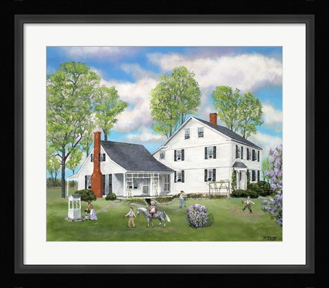 Framed Connecticut Home Stead Print