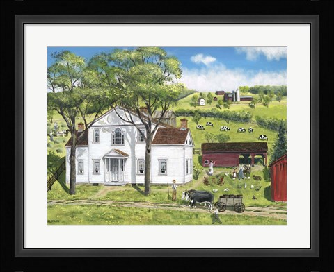 Framed Grand Daughters Visit Print