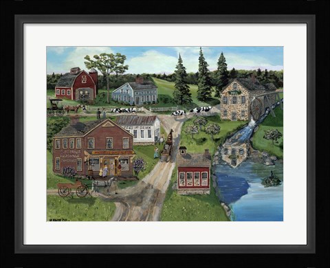 Framed Hubbles General Store Print