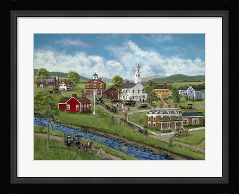 Framed Just Married Print