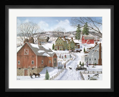 Framed Life on the Farm Print