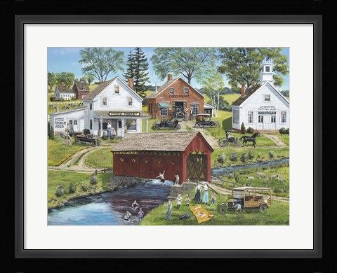 Framed Our Town Beach Print