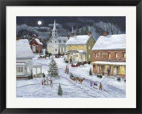 Framed Sleigh Bells Ring Print